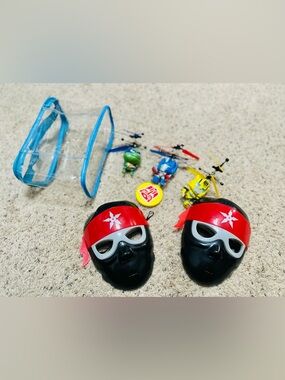 Budget Toy Lot: Ninja Masks & Character Figures (Fixer-Upper / As-Is)